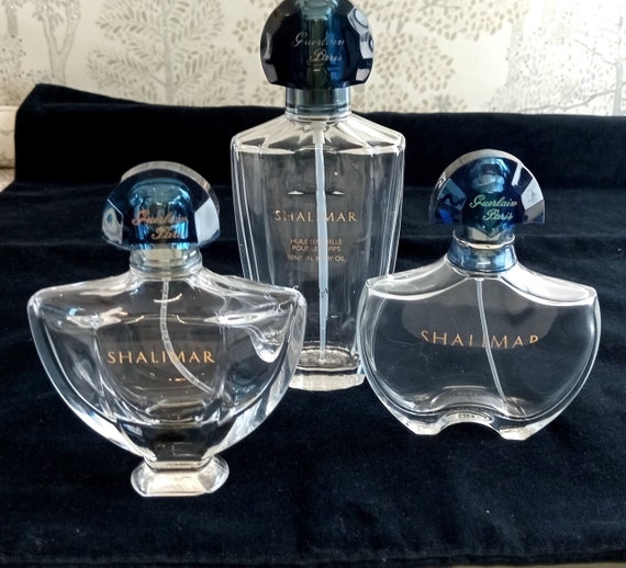 Buy Collection of 3 Vintage Guerlain Shalimar Perfume Bottles