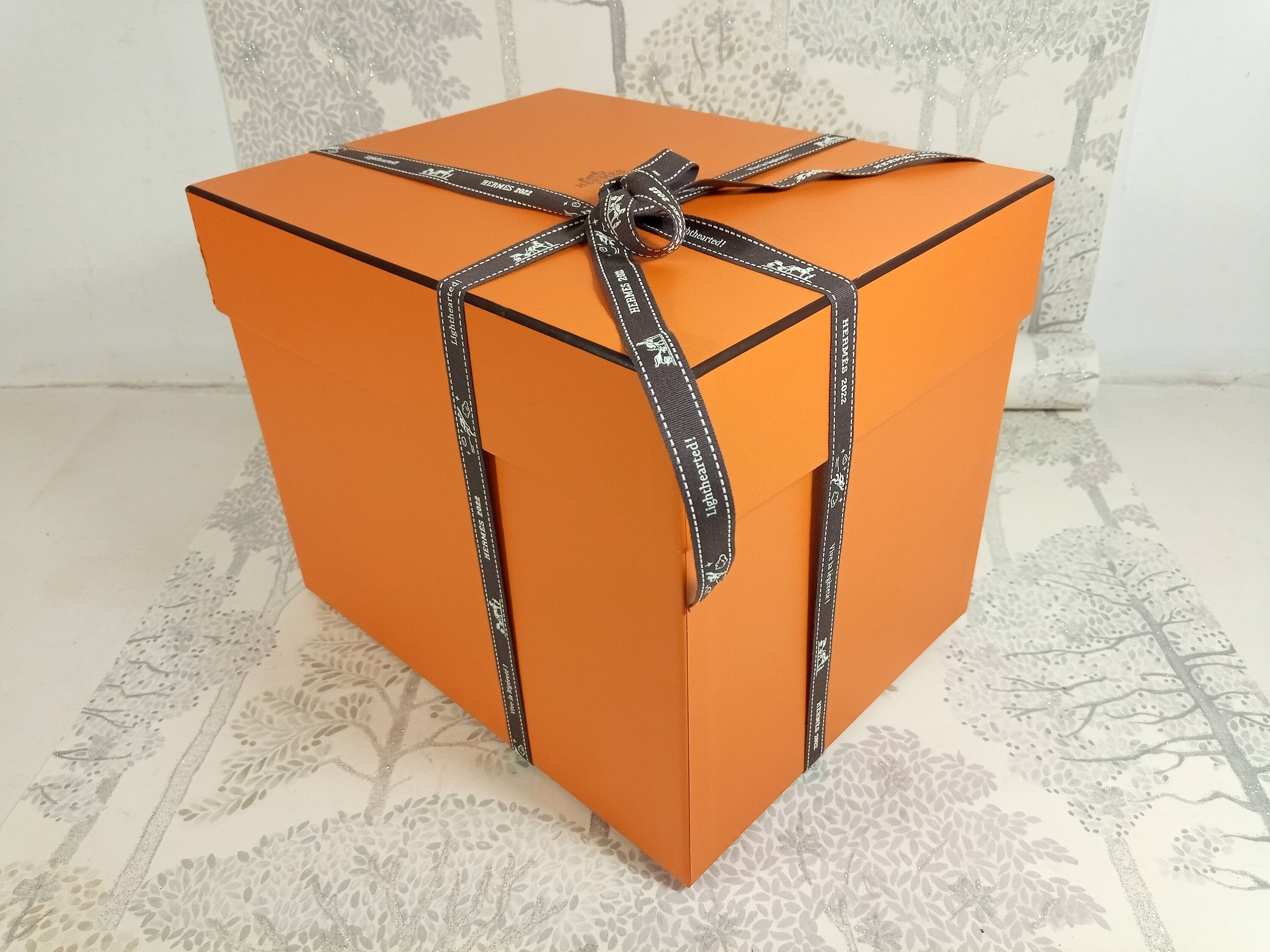 Authentic Large Deep Hermes Box for Hermes Bag With Hermes 