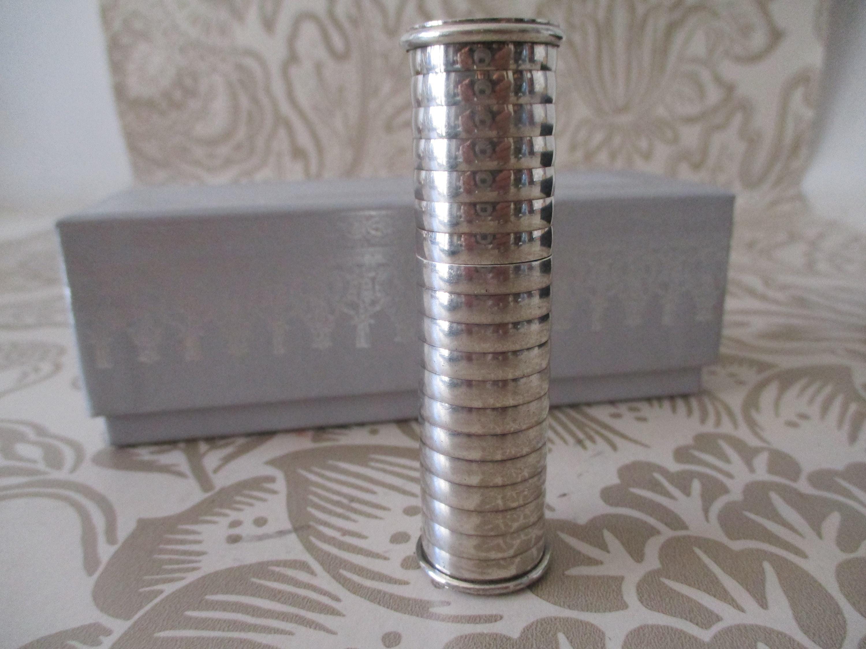 1960s French Vintage Christofle Silvered Perfume Atomiser Spray