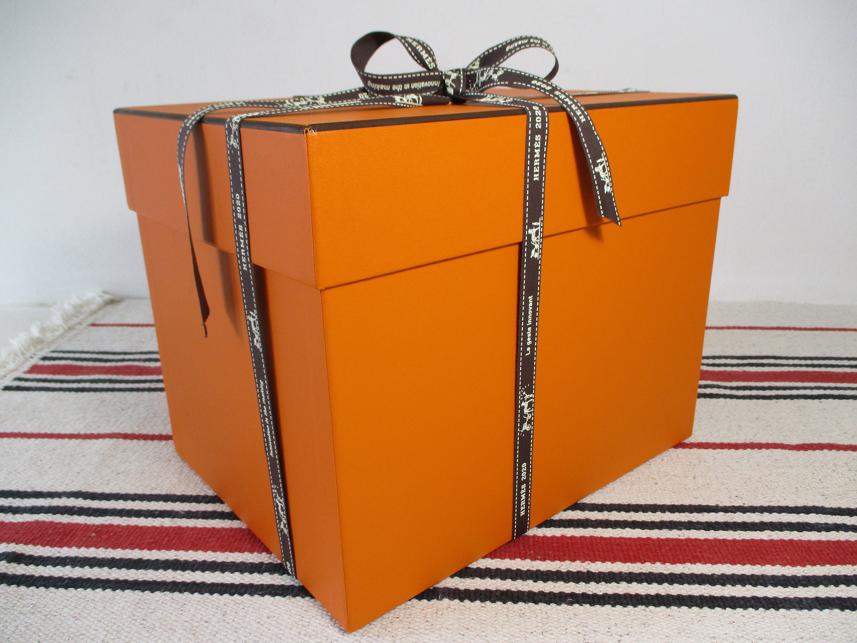 Authentic Large Deep Hermes Box for Hermes Bag With Hermes 