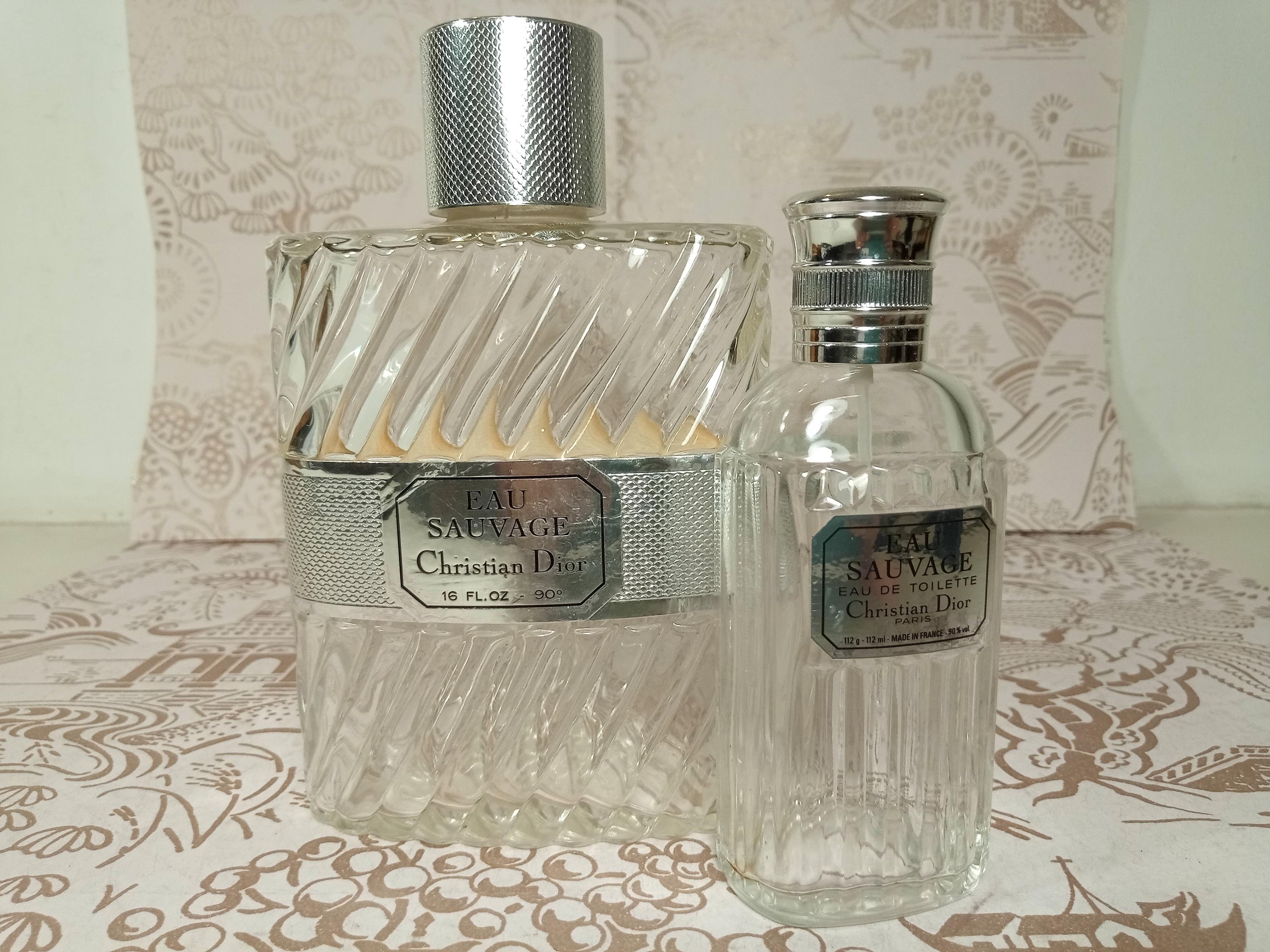 1970s Vintage Large Christian Dior Eau Sauvage Bottle 500 Mls