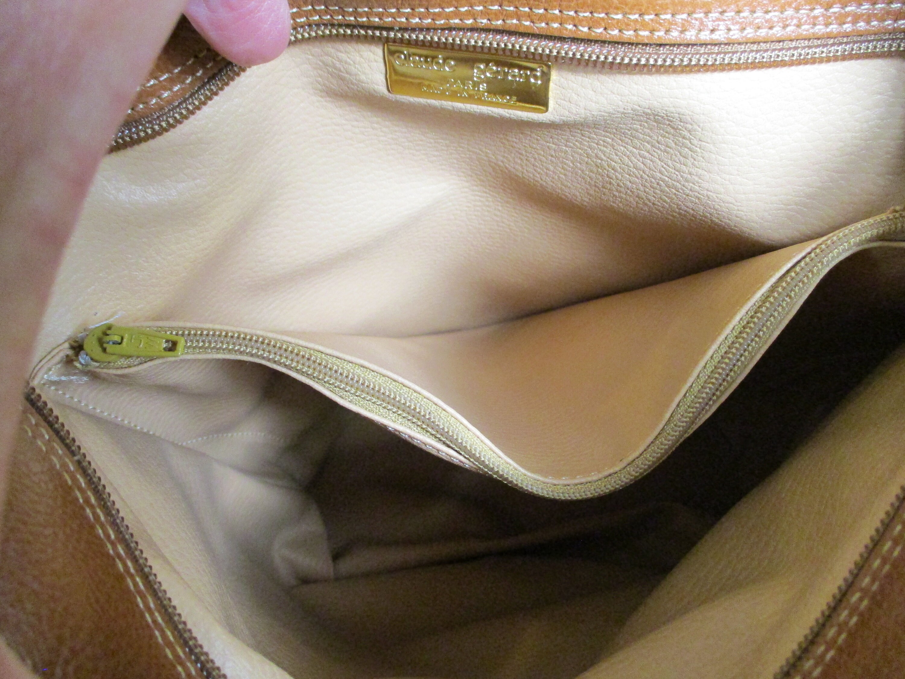 Sac En Cuir Claude Gerard - Made In France - Taille Moyenne - Neuf Avec étiquettes