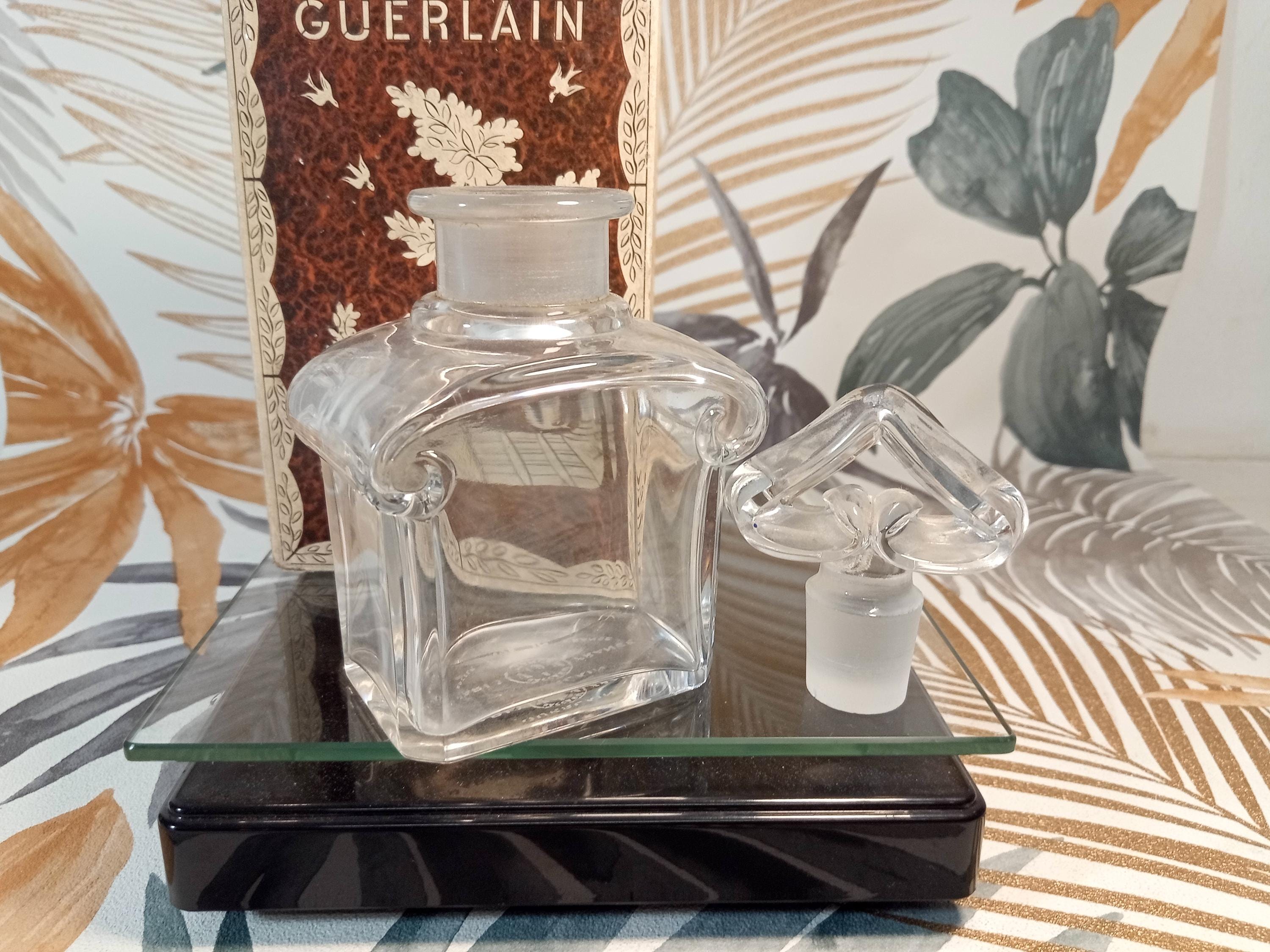 Antique Guerlain Baccarat Perfume Bottle with Guerlain Parquet Box