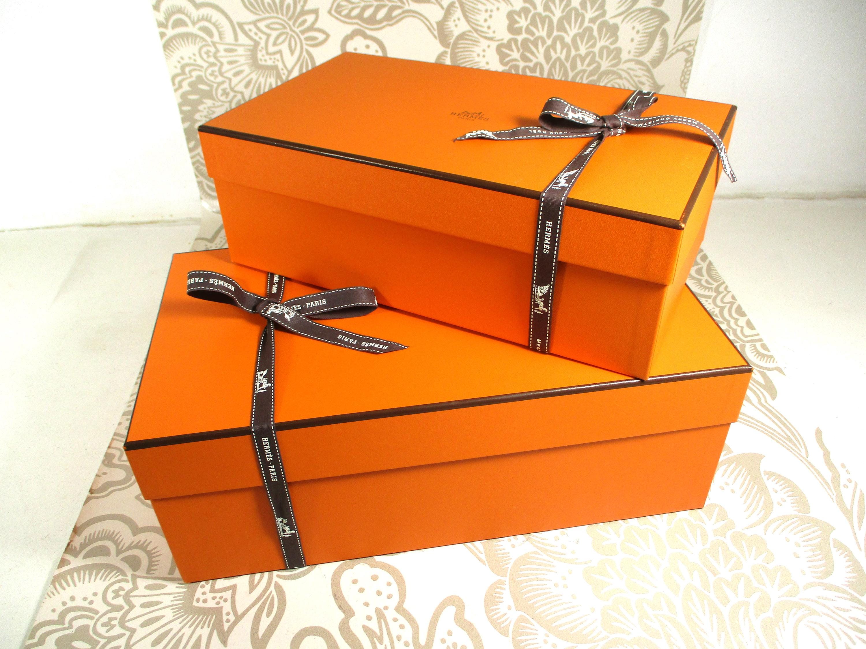 cajas de regalo/almacenamiento auténticas de Hermes (L33,5 cm x
