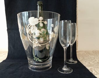 Seau à champagne Perrier Jouet, seau à champagne, refroidisseur à vin Gallé Design