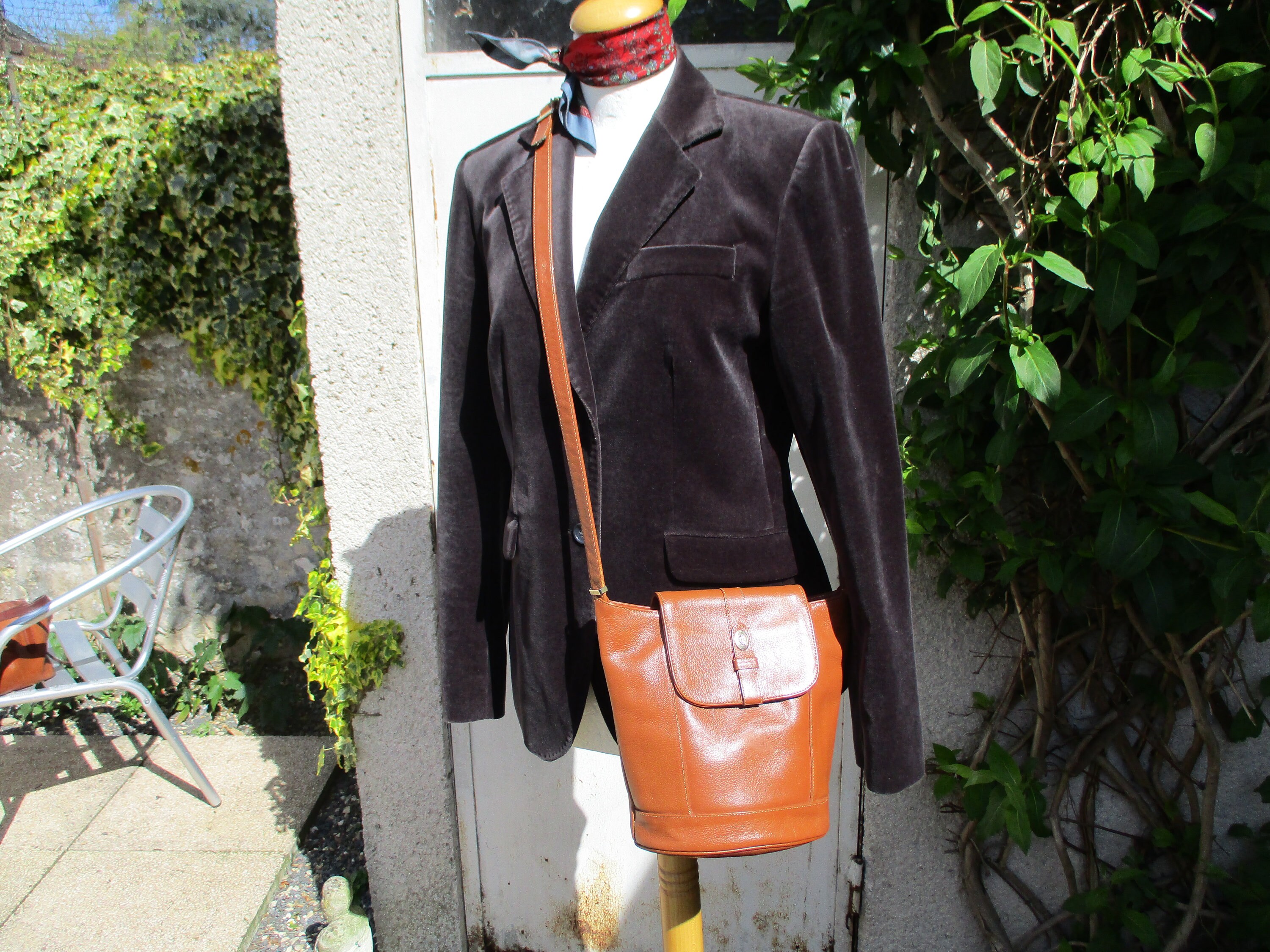 Sac En Cuir Claude Gerard Made In France - Fourre-tout élégant Cannelle - Neuf Avec étiquettes