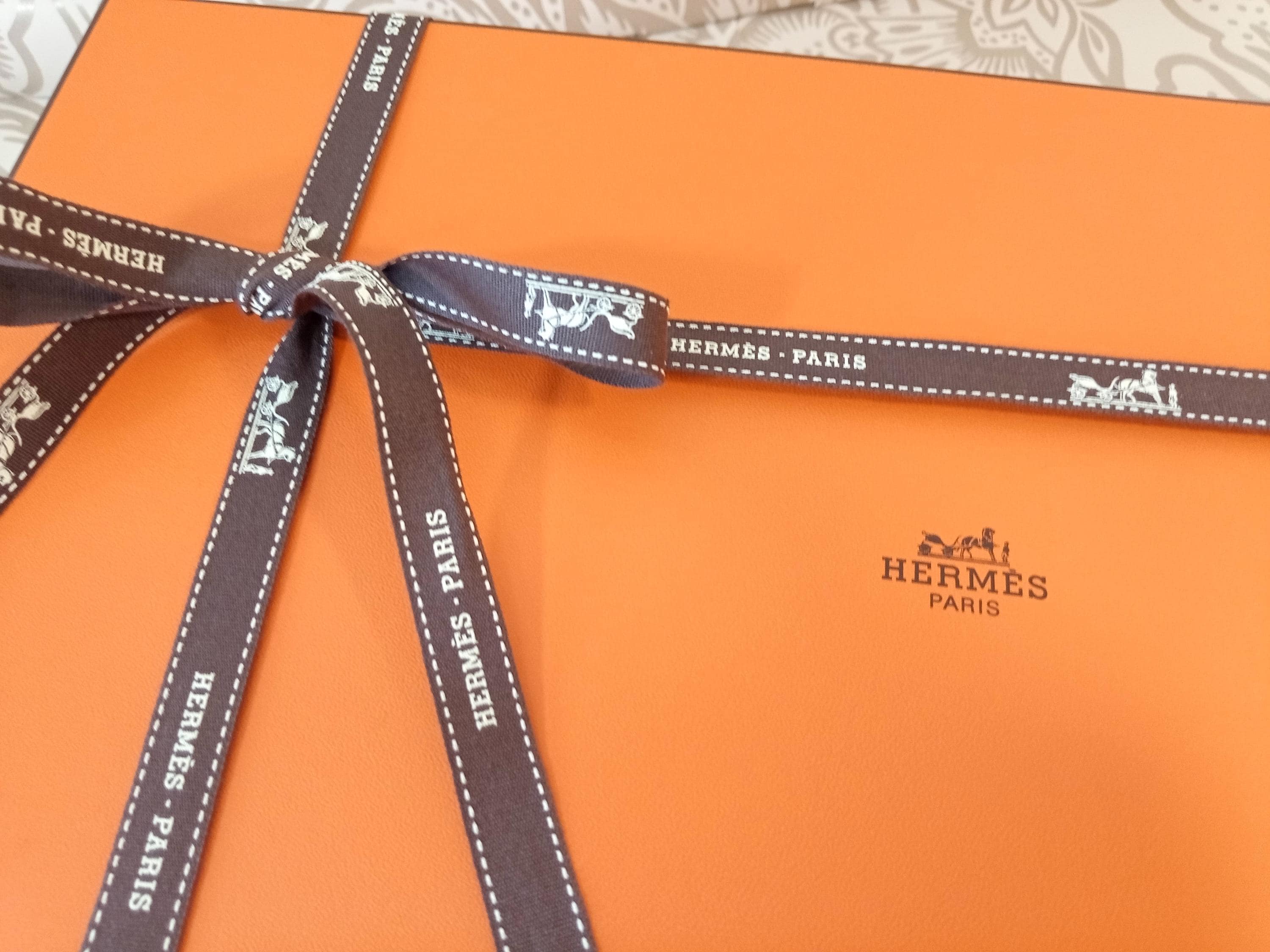 Authentic Large Hermes Bag Box No 626 + Hermes Bolduc Ribbon - Etsy