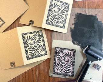 Black Fern Set of 4 Notecards & Envelopes