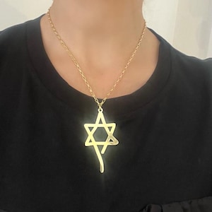 Star of David necklace , Star of David pendant , Jewish jewelry , Holiday Gift.