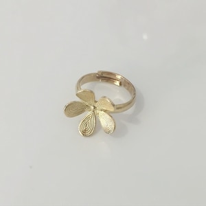 Flower midi ring , Adjustable midi ring , Floral knuckle ring , Jewelry gift idea.