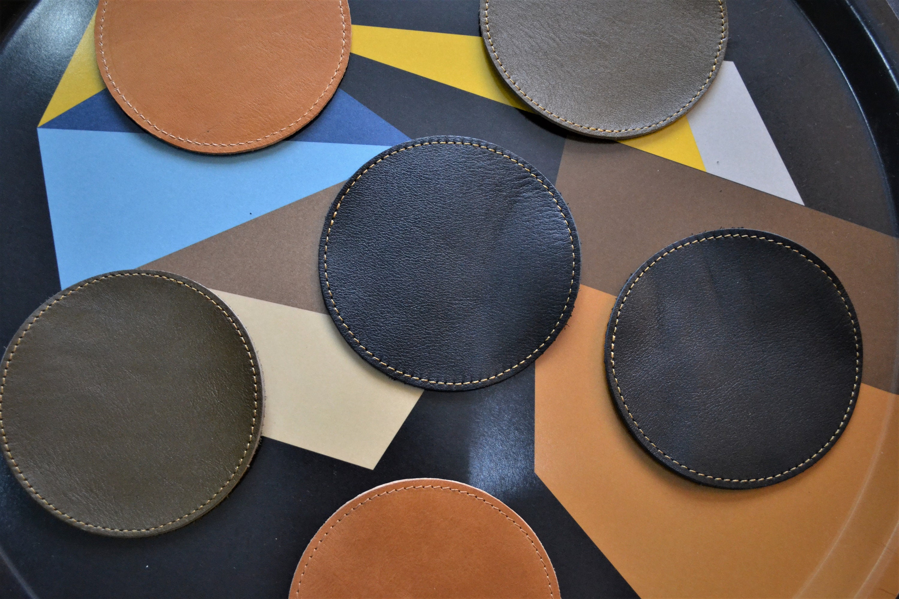 Leather Placemats Etsy