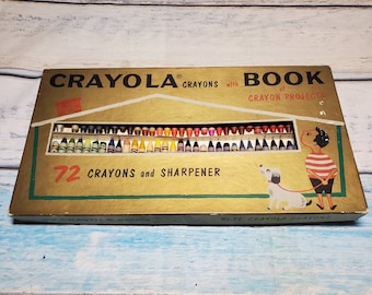 Crayons Chalk Board Crayon Sharpener And Paper In Very Good Vintage Condition Vintage 1980 Crayola Drawing Desk With Chalk Markers
