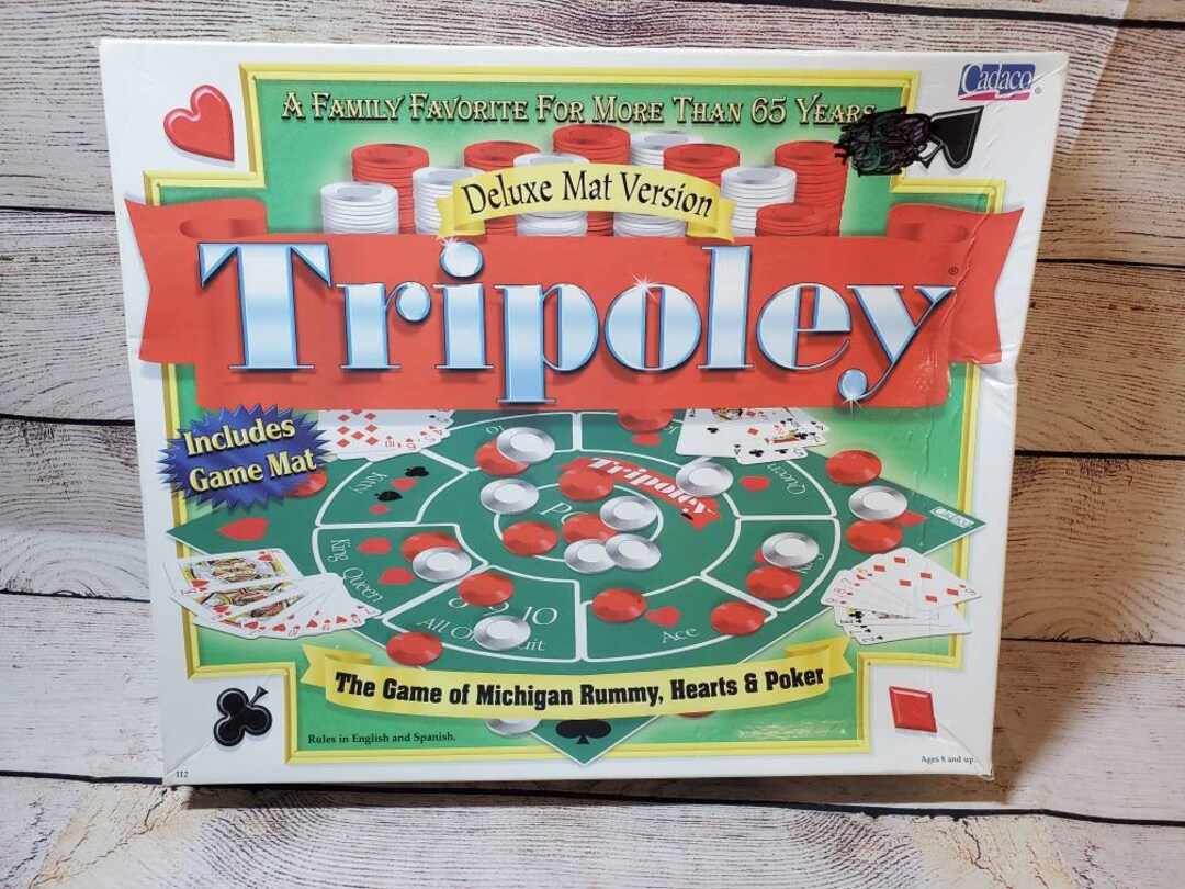 Tripoley Deluxe Mat Version 1999 COMPLETE Cadaco 112 the - Etsy Norway
