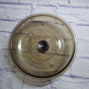 Pyrex V-2.5-C Glass Replacement 8.5" LID ONLY - Fits 2.5 Liter Saucepan - Amber