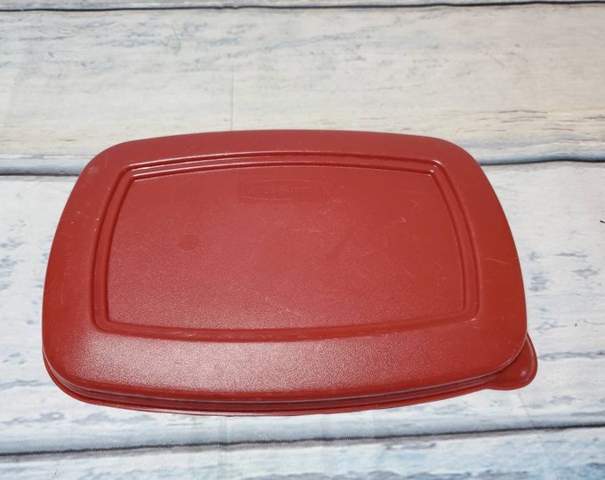 Vintage Rubbermaid Replacement Lid 402B 7 Red Etsy