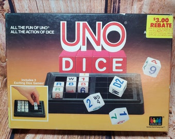 UNO Dice Game from 1987 International Games - COMPLETE