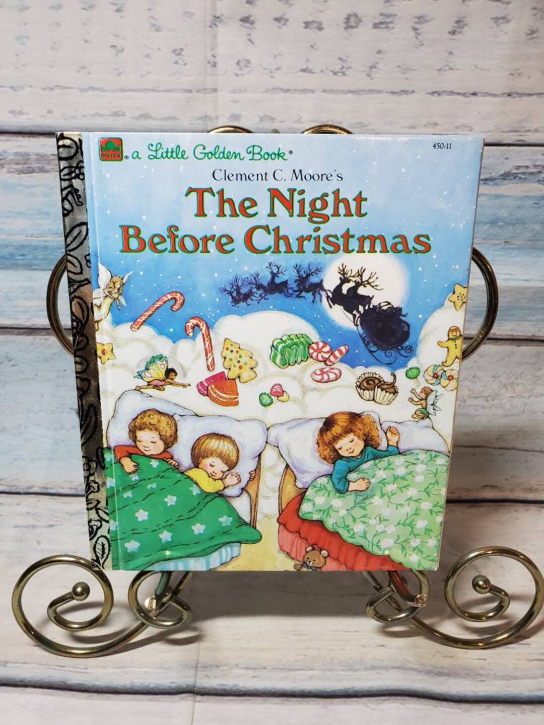 The Night Before Christmas Little Golden Book 1987 Clement C. - Etsy
