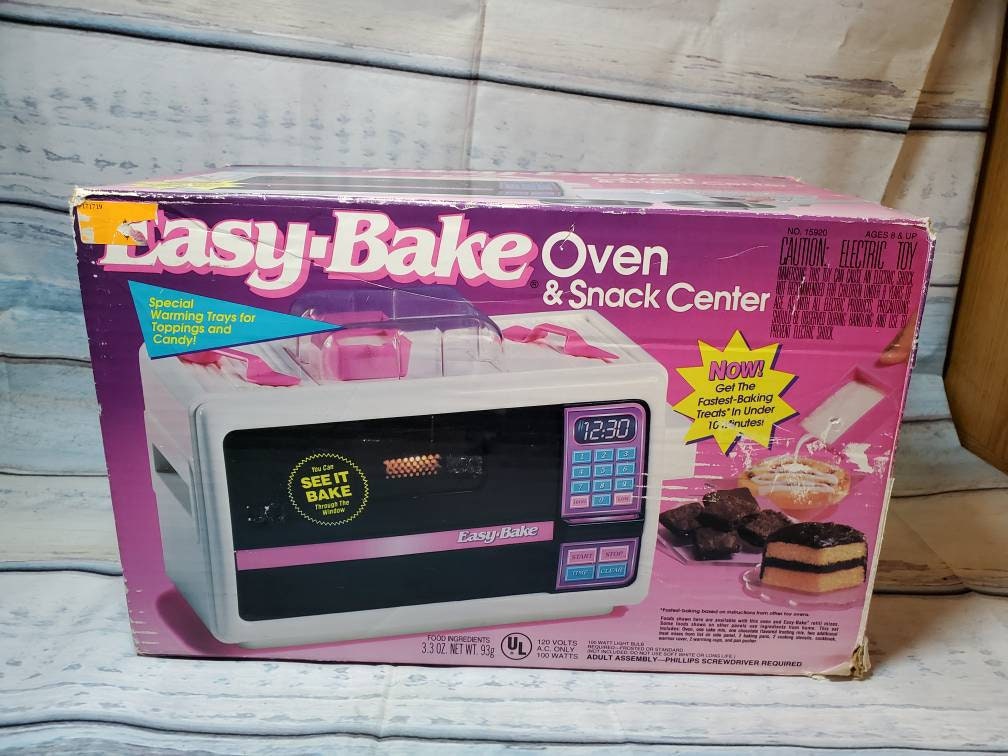 Vintage 90s Easy Bake Oven and Snack Center Working With Accessories 