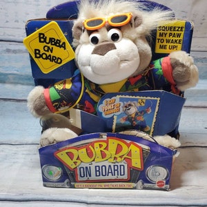 Vintage Mattel 1998 Bubba On Board Bear Talking Backseat Pal Tested and  Working