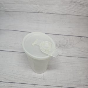 Vtg TUPPERWARE Sweet Saver Syrup Container #640 with Dripless Spout Lid #641 & Cap #642