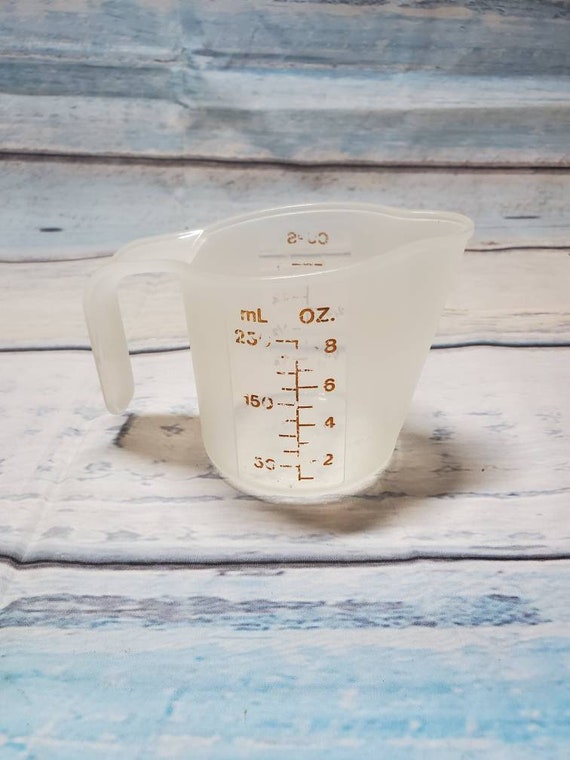 Vintage Tupperware 1-cup Liquid Pour Measuring Cup 1668 