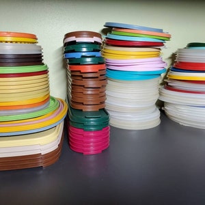 Tupperware Replacement Lids (Listing #3)...READ DESCRIPTION!...Lots of Variety...Various Colors & Sizes  1970s, 1980s, 1990s
