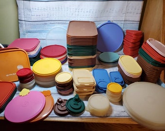 Tupperware Replacement Lids (Listing #2)...READ DESCRIPTION!...Lots of Variety...Various Sizes and Colors 1970s, 1980s, 1990s