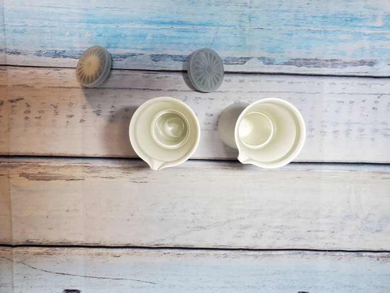 Tupperware Salad Dressing Containers Set of 2 1246 WITH LIDS Etsy