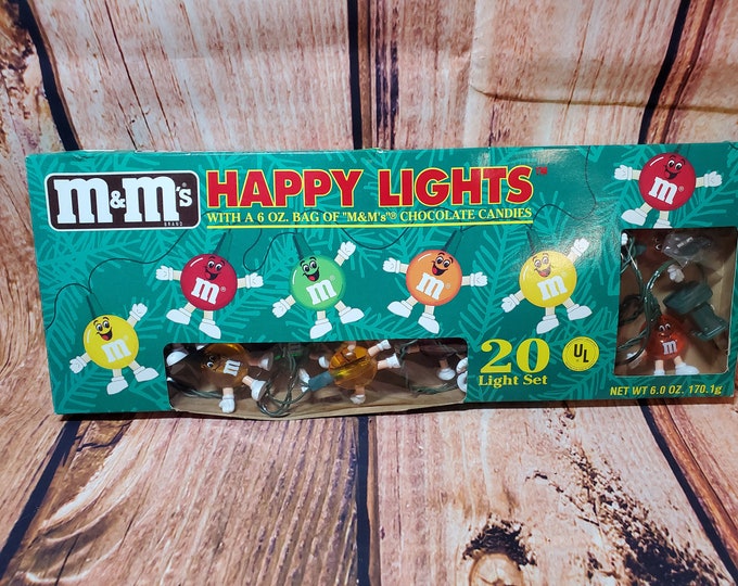 M&m's HAPPY LIGHTS 20 Light Set Tested and WORKS Preowned Etsy