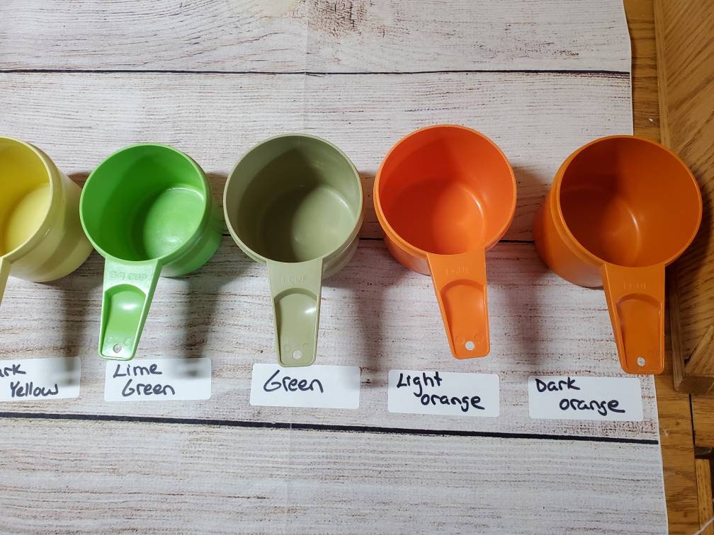 Vintage Tupperware measuring cups - The Woodlands Texas Home