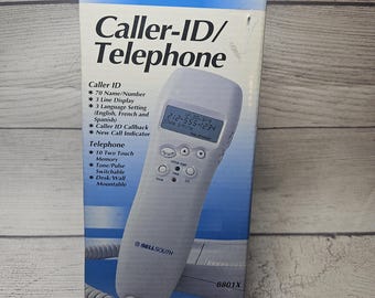 Vintage Bellsouth Caller-ID Telephone #8801X - White - NEW OPEN Box 2002