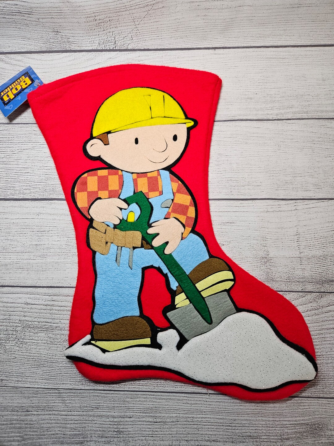 Vintage BOB THE BUILDER Christmas Stocking New With Tags 2003 - Etsy
