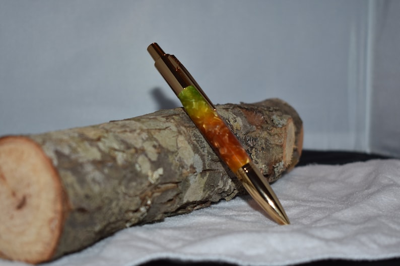 Vesper Click Pen Hand Turned with CopperGreen Acrylic and 24K Gold Finish Mother/'s Day Father/'s Day Teacher Appreciation Boss/'s Day Gift