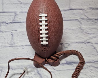 Sports Illustrated MINI Football Shaped Corded Telephone - 1990s - 6" - UNTESTED