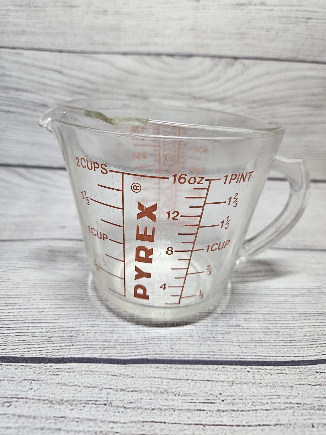 Vintage Pyrex Glass 2-cup/16 Oz Measuring Cup #515 - Red Letters ...