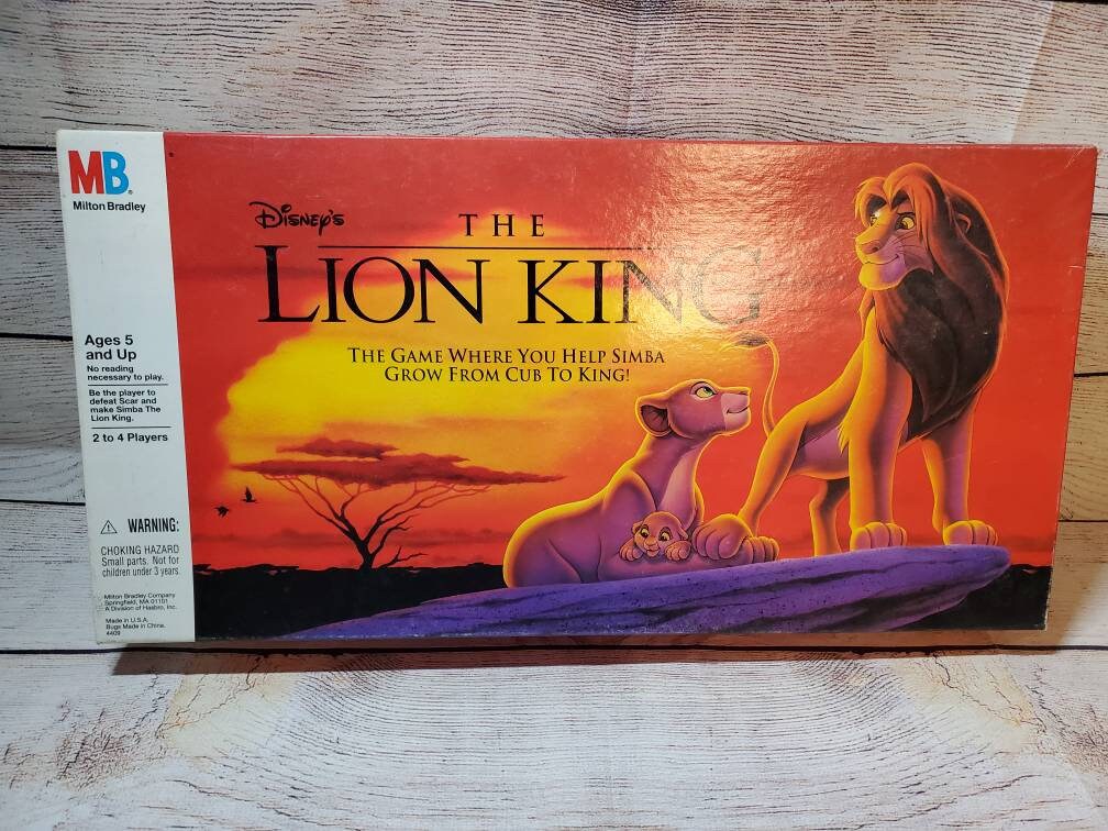 Disney S The Lion King Game 1993 Milton Bradley Complete Etsy