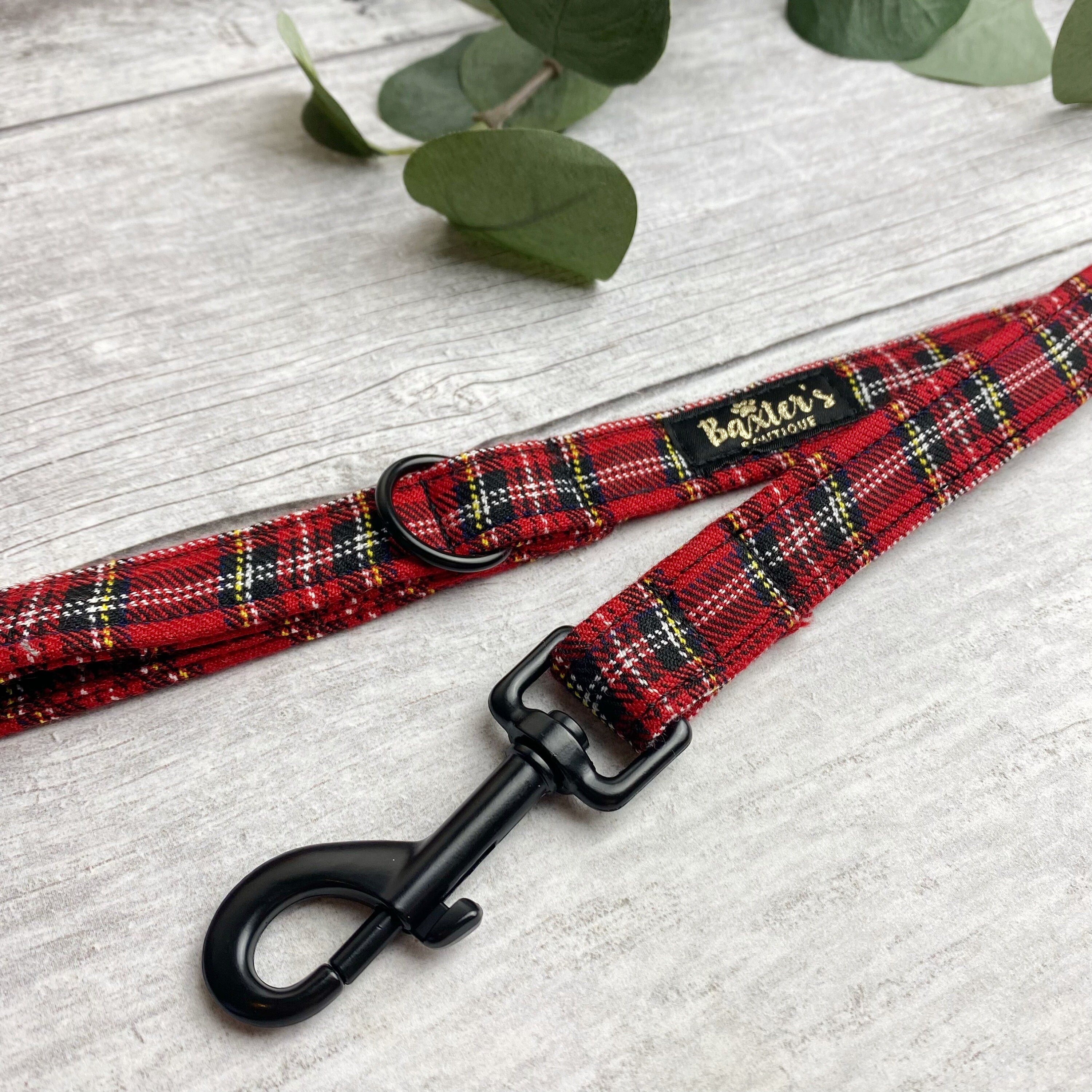 Dog Lead Red Tartan Dog Lead Royal Stewart Tartan Dog Lead Etsy Sweden