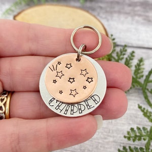 Dog Tag | Galaxy Of Stars Dog Tag | Designer Pet Tag | Galaxy Dog ID Tag | Star Pet ID Tag | Shooting Star Dog Tag | Cute Dog ID Tag