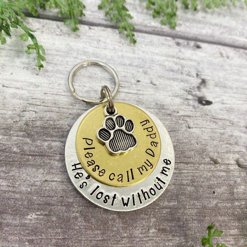 Dog Tag Lost Without Me Dog Tag Im Lost Dog Tag Call my Etsy
