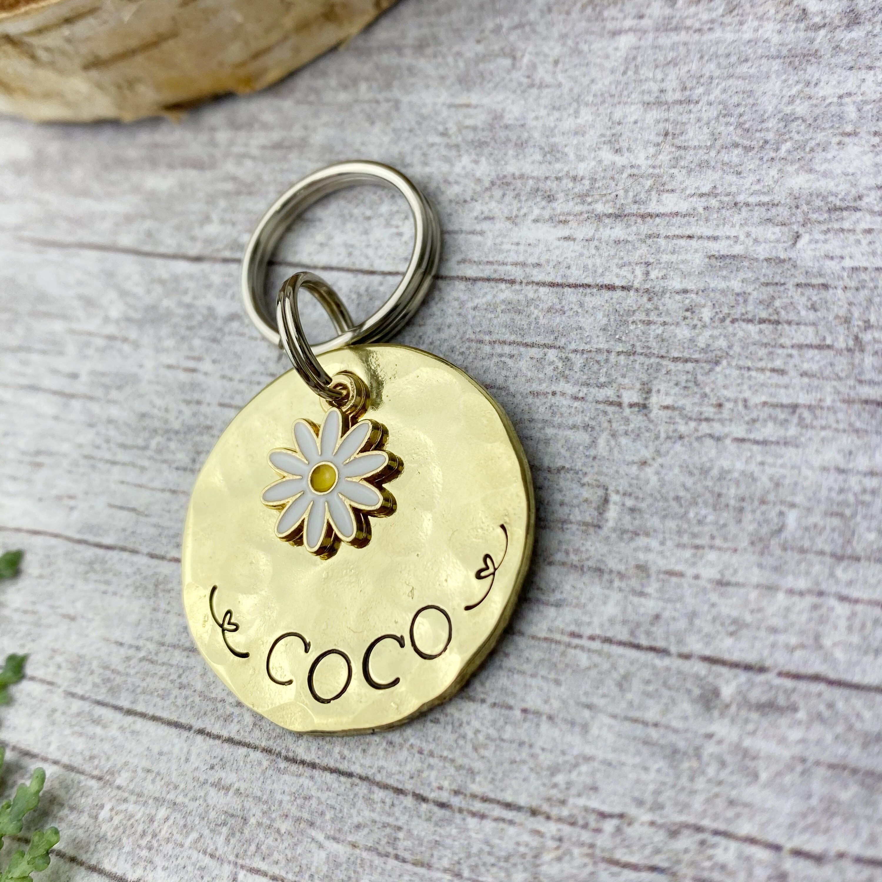 Dog Tag Daisy Dog Tag Pet Tag For Puppies Cats and Dogs Etsy