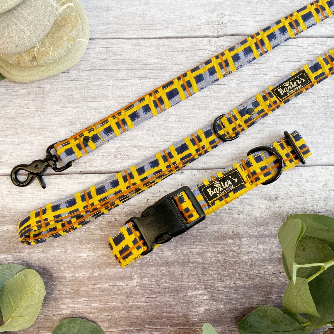 Hund Blei Herbst plaid Hund Blei Karierte Hundeleine Etsy