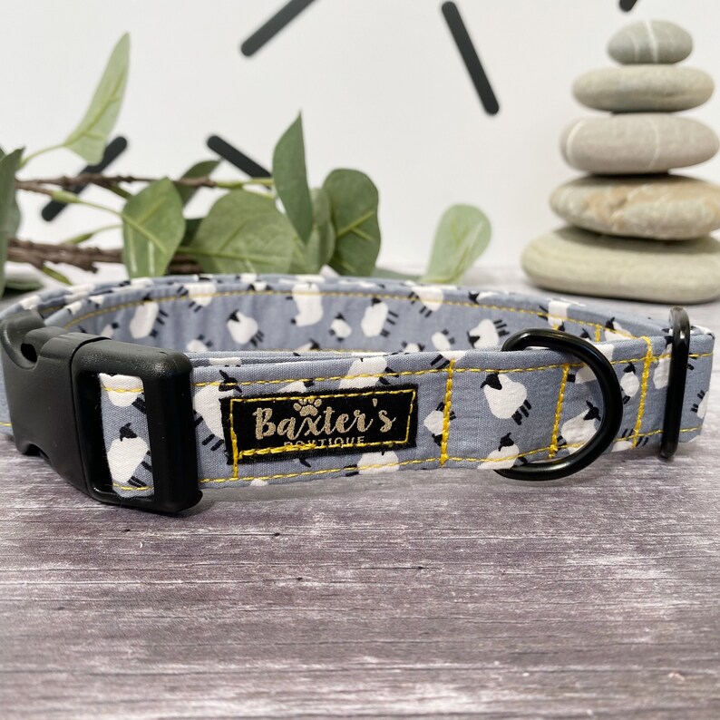 Dog Collar Fluffy Sheep Dog Collar Handmade Dog Collar Etsy