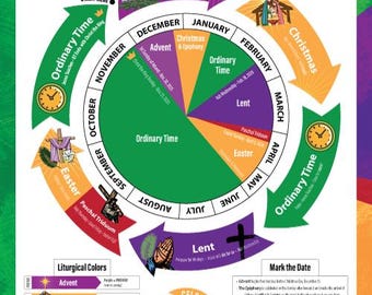 Poster Size: Liturgical Calendar 2025-2026
