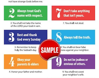 10 Commandments For Kids