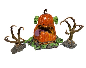 Ogro calabaza gigante: para Lemax Spooky Town y Dept 56 Halloween Villages