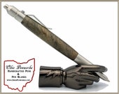 Anvil EDC Pen, Buckeye Burl Wood, Stainless Steel Components Easter Gift, Mothers Day Gift, Fathers Day Gift, Birthday Gift