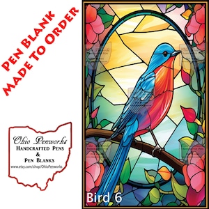 Alumilite Pen Blank | Red Breasted Song Bird | Custom Made For You