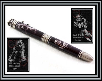 Black and Gray Football Pen | Gift For Football Player, Coach or Fan