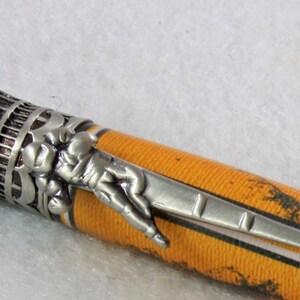 Football Ballpoint Pen, Yellow & Dark Green Gift For Football Player, Coach or Fan image 7