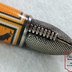 Football Ballpoint Pen, Yellow & Dark Green Gift For Football Player, Coach or Fan image 9